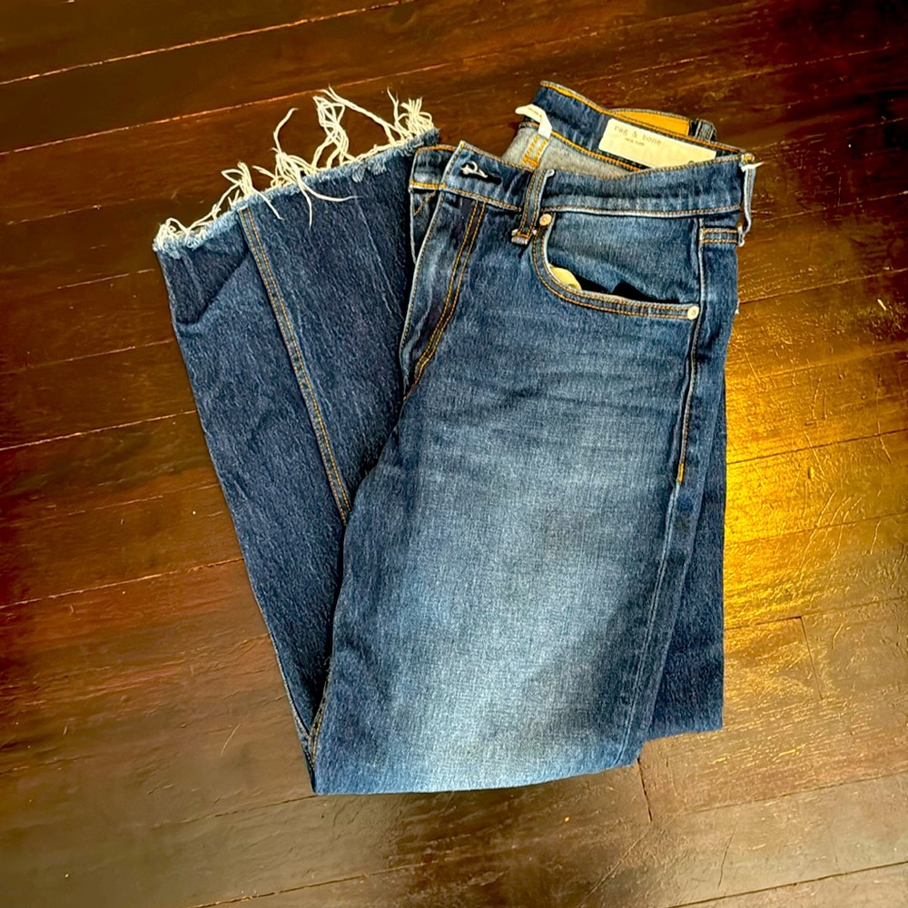 Rag & Bone Wren High Rise Slim Straight